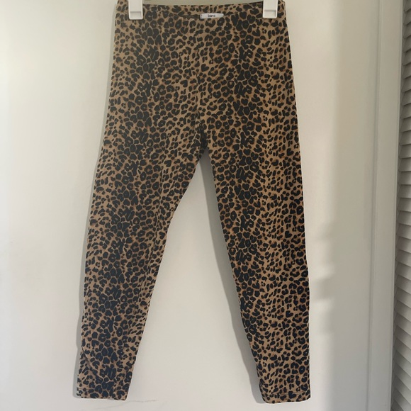 Bar III Leopard Print Leggings - Black and Tan - Picture 4 of 7